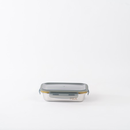 Set aus 7 Edelstahl-Lebensmittelbehältern - PIKA°