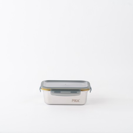 Set aus 7 Edelstahl-Lebensmittelbehältern - PIKA°