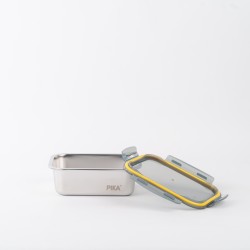 Set aus 7 Edelstahl-Lebensmittelbehältern - PIKA°