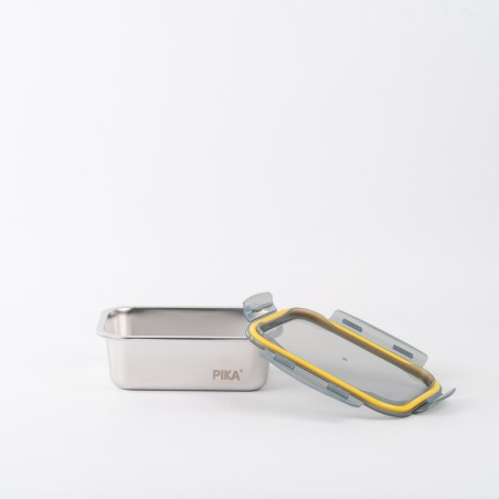 Set aus 7 Edelstahl-Lebensmittelbehältern - PIKA°