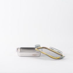 Set aus 7 Edelstahl-Lebensmittelbehältern - PIKA°