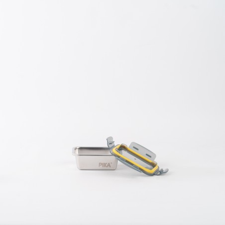 Set aus 7 Edelstahl-Lebensmittelbehältern - PIKA°