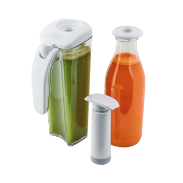 Vacuum Juice Storage Set : Jar, Pump and Lid
